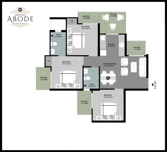 Arihant Abode Floor Plan