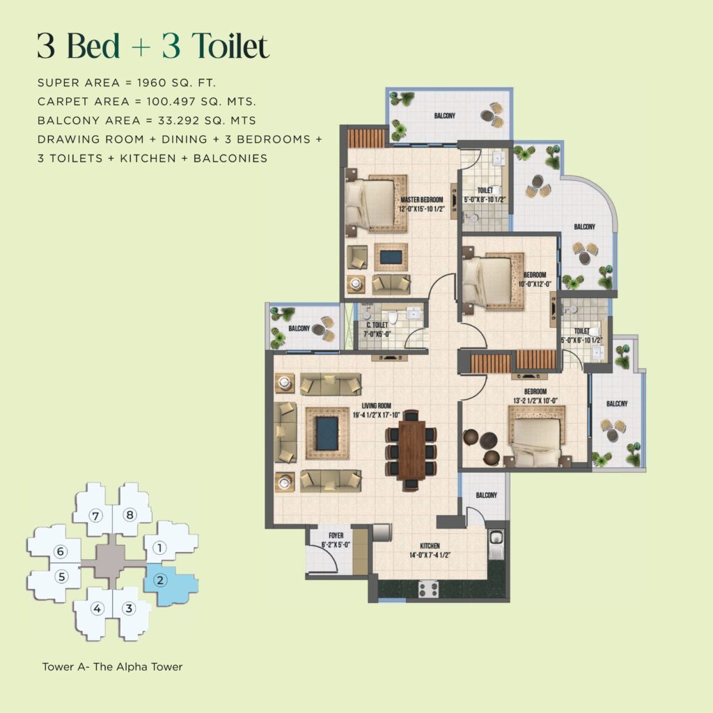 Zenith Express The Alpha Tower Floor Plan