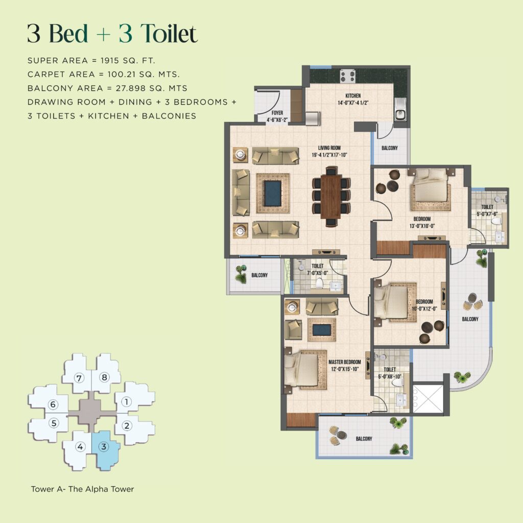 Zenith Express The Alpha Tower Floor Plan