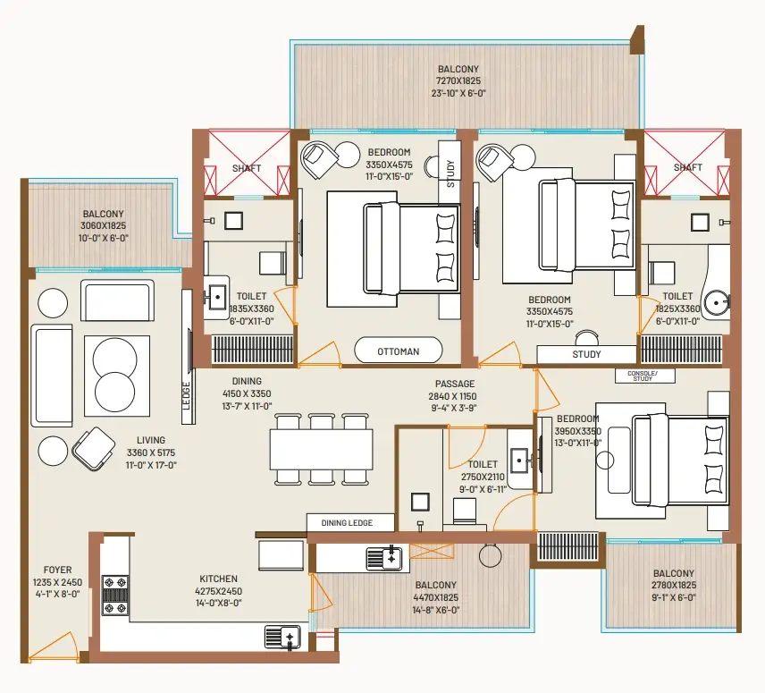 Nirala Diadem sector 10 Floor Plan