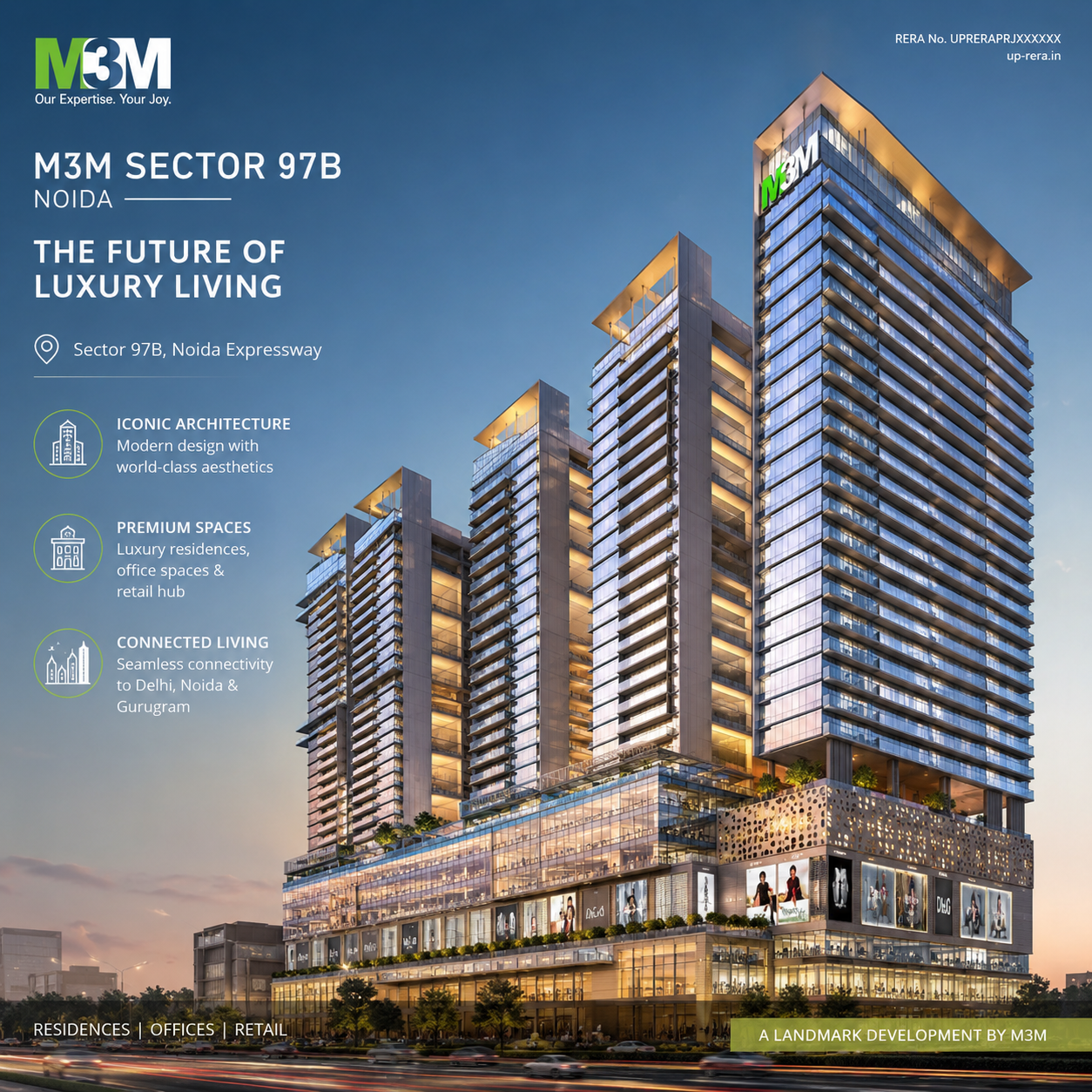 M3M JACOB SEC 97 NOIDA 2,3,4 BHK APARTMENTS